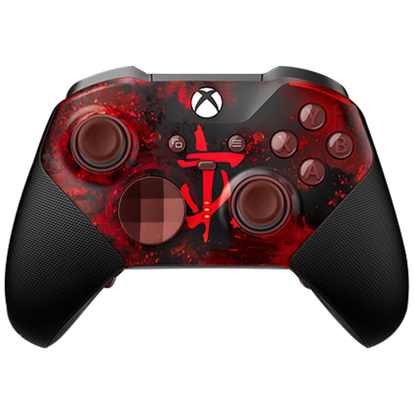 13 in 1 Component Pack Kit for Xbox Elite Series 2 Controller Metal Thumbsticks Replacement for Elite Series 2 Accessories Compatible with Xbox Elite Wireless Controller Series 2 Core (Dark red)