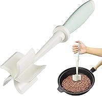 Vista 8 de Picador de Carne Mejorado, Triturador de Carne Resistente al Calor para Carne de Hamburguesa, Aplastador de Carne Molida, Utensilio de Picador