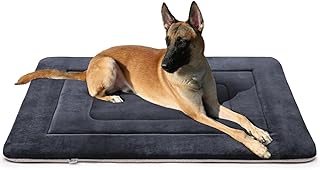JoicyCo Dog Bed Soft Crate Bed Pad Mat Non Slip Washable 42 in Dog Beds for Lagre Dogs Mattress Kennel Pads