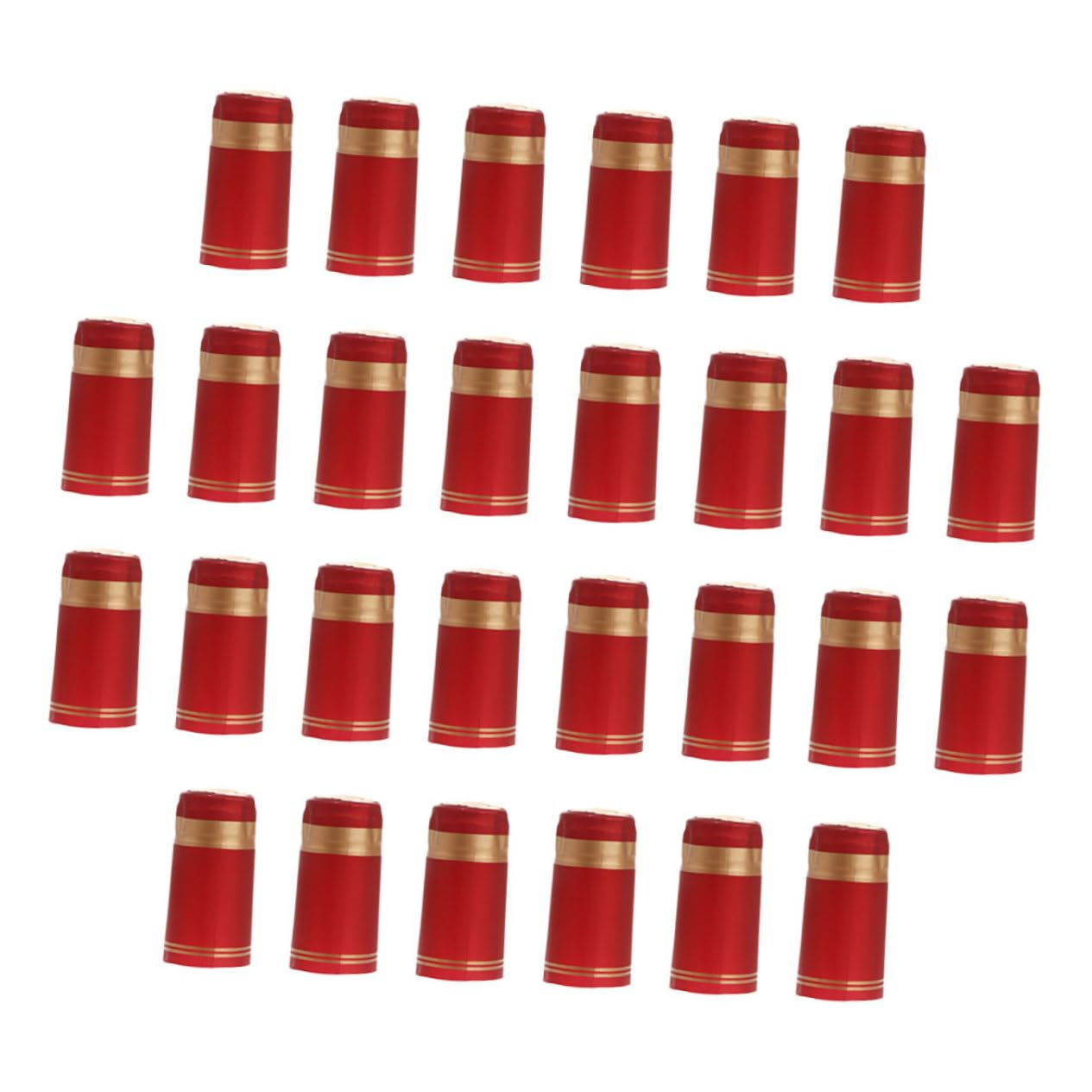 NAMOARLY 50pcs Wine Cap Wine Heat Shrink Cap Heat Shrink Bottle Pvc Wine Bottle Shrink Caps Wine Sealers Heat Shrink Sealing Caps Wine Bottle Tops Shrink Capsule Pvc Bottle Caps Plastic Red