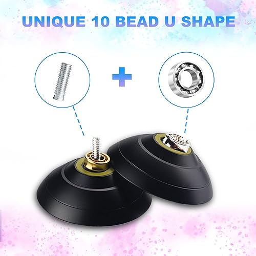 Miniatura 3 de Yoyos Responsive Yoyos Principiantes Auto Retorno Yo Yo, Aleación Profesional de Aluminio Yoyo Ball Rodamiento Insensible para principiantes e