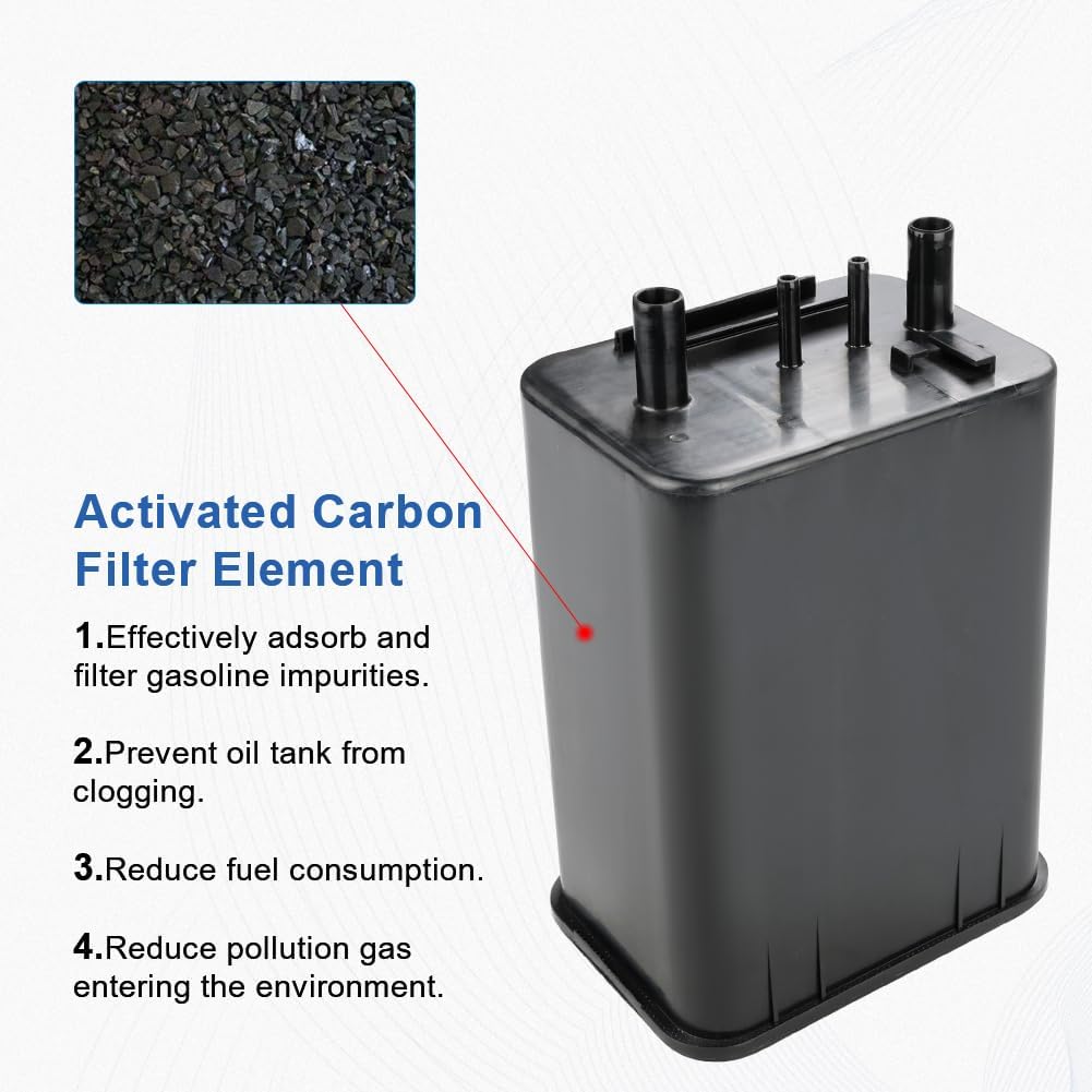 Vapor Canister Compatible with Kia Amanti 2004-2006 Optima Hyundai Sonata 1998-2005 XG300 2001 XG350 Fuel Vapor Charcoal Canister Replacement for 911-812 ‎4B1387 CP1393 CP3258 3142038100
