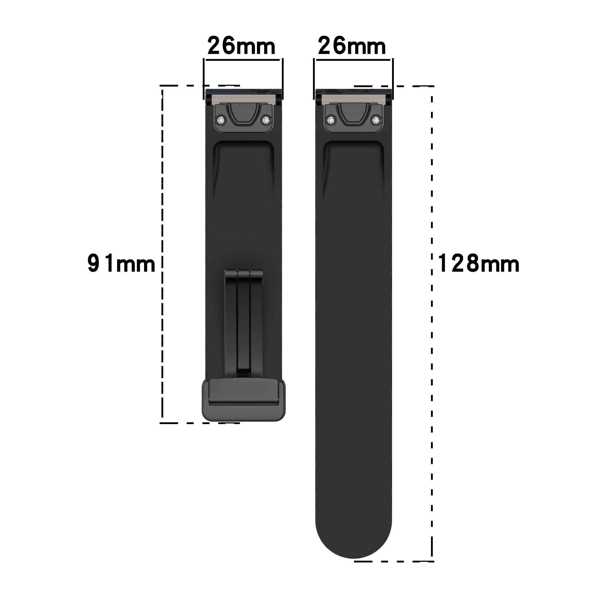 Cinturino per orologio da polso in silicone mimetico da 26 mm, facile da montare, compatibile con Garmin Fenix 7X/Fenix 6X/6XPro/Fenix 5X Plus/Fenix 3/Fenix 3 HR, cinturino sportivo impermeabile di