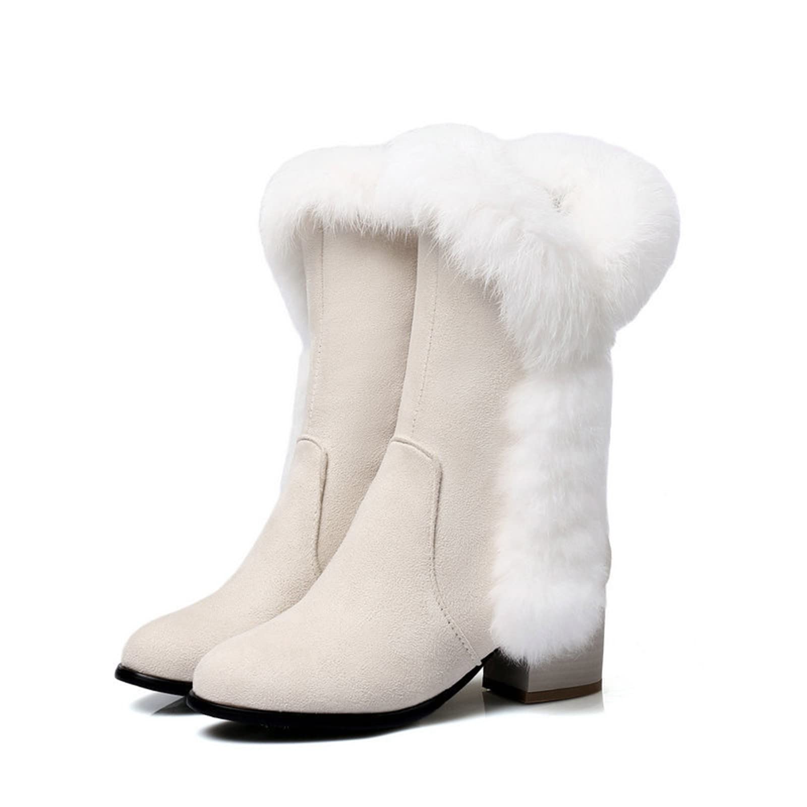IQYU Botas de nieve para mujer, transpirables, botas de invierno, ligeras, de caña corta, botas de invierno, botas altas y largas, botas de nieve para mujer