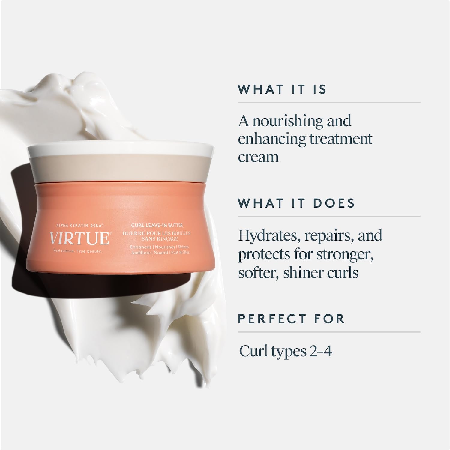 VIRTUE Curl Leave-In Butter Hair Treatment - Image 10