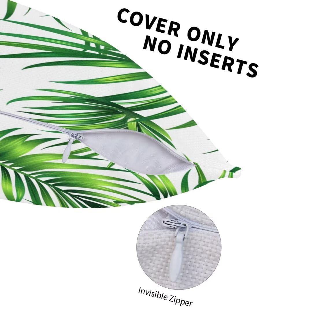 Fundas Cojines 100x100 cm Funda Cojin Verde Juego de 2, Plantas Fundas de Cojines Funda de Almohada, Lumbar Funda de Cojin Sofa Cuadrado Cojines Decora para Coche Silla Dormitorio Decoracion 40x40Inch