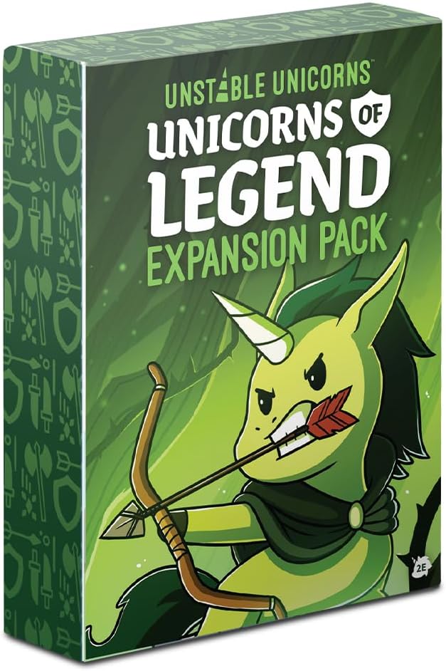 Unstable Unicorns of Legend Expansion Pack, TeeTurtle, Card Game, Ages 14+, 2-8 Players , 30 - 45 Minutes Playing Time