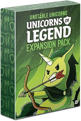 Unstable Games - Paquete de expansión Unicornios de Leyenda de Unicornios Inestables - diseñado para ser añadido a tu juego de cartas Unstable
