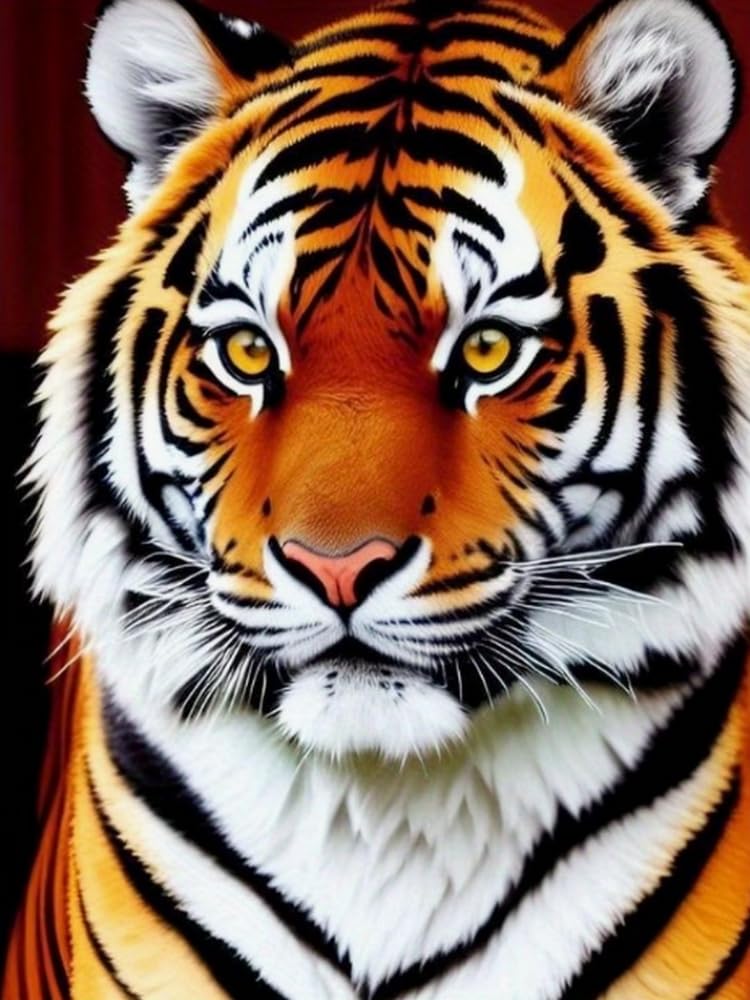 Weiniuniu Cross Stitch Kits For Adults Tiger 11Ct Pre Printed Stamped Beginners Cross-Stitch Kit Diy Embroidery Kit Home Decor-40X50 Cm