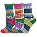 TeeHee Winter Fashion Jacquard Ankle Boot Socks for Women 9-Pair with Gift Box Colorful Textured Socks School