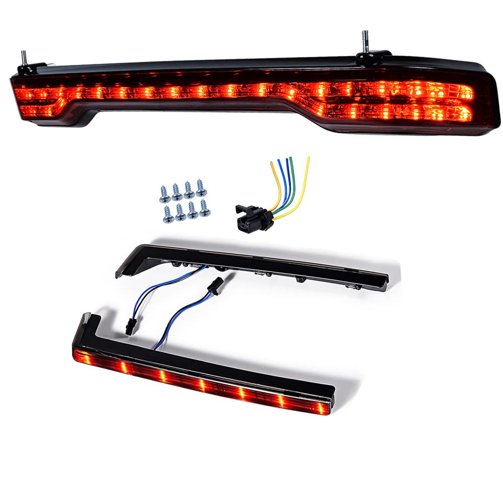 Astra Depot Set Smoke Lens LED Turn Signal Brake Tail Lamp Tour Pak Accent Side Marker Light Compatible For 2014-2023 Harley FLHTCU FLHTCUL FLHTK FLHTKL FLTRU FLHTCUTG