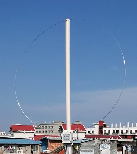 Miniatura 4 de Antena de bucle de versión actualizada MLA-30+ Plus 0.5-30MHz Anillo a prueba de lluvia Antena de recepción activa de bajo ruido de onda corta media