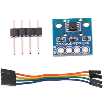HTU31D Digital Temperature and Humidity Sensor Module HTU31 DC2.4V-5.5V Temperature Sensor -40C125C Humidity Sensor Probe 0100% RH I2C Interface with Wire Cable HTU-31D
