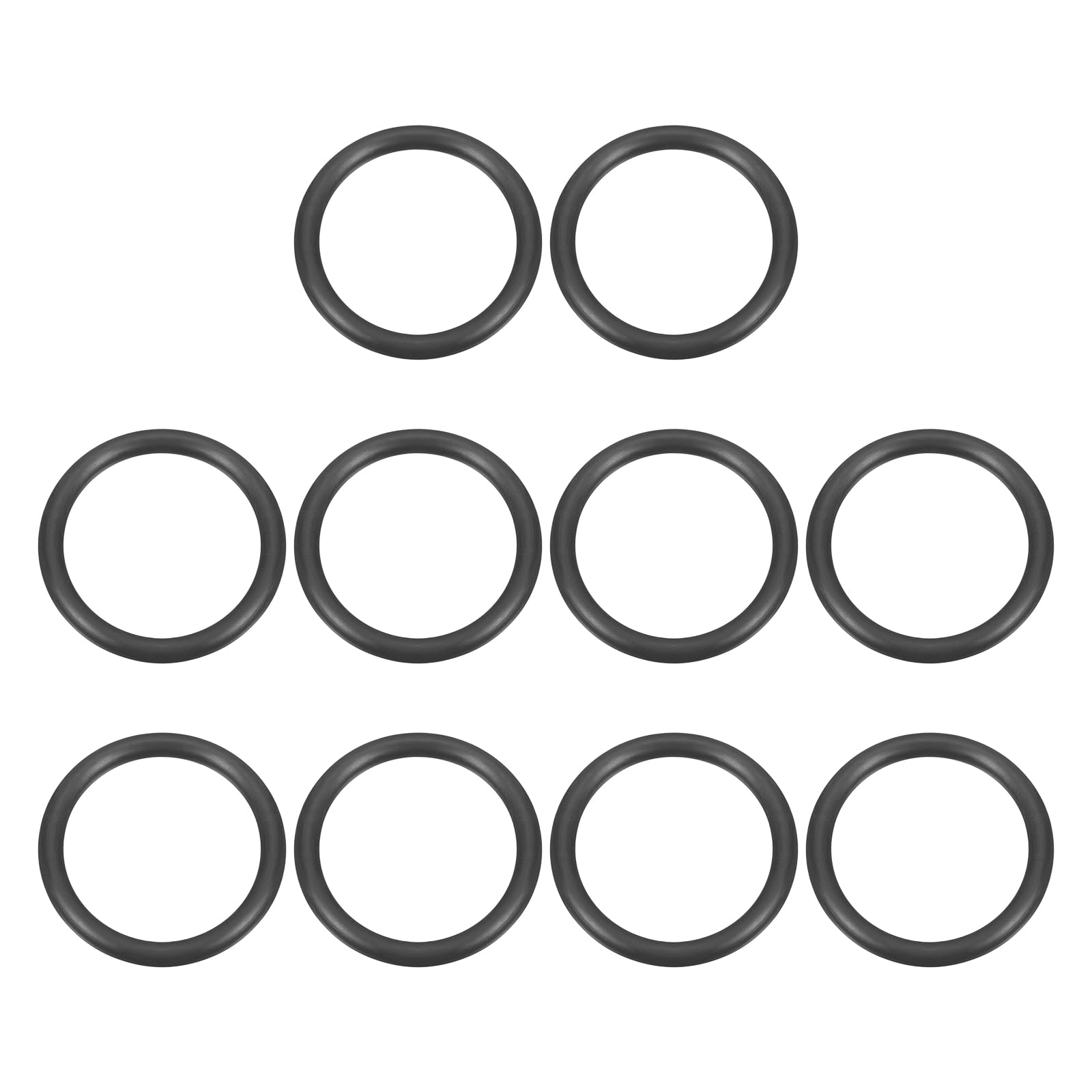 sourcing map 10Pcs AS-215 O-rings, EPDM O-Rings 1-1/16" ID, 2-17/32" OD, 1/8" Width Rubber Gasket Sealing Washers for Water Pipe Seals Water Connections Sinks (70 Durometer, Black) โ image 1