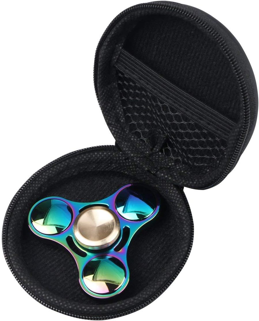 EDC Hand Spinner Metal Fidget ADHD Focus Toy Ultra Durable High Speed Anxiety Relief Toys,Rainbow Color