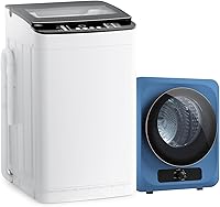Vista 15 de Auertech Juego combinado de lavadora y secadora portátil, lavadora totalmente automática de 28 libras, secadora portátil de 1.5 pies cúbicos