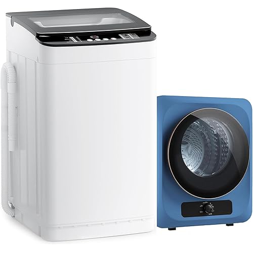 Auertech Portable Washer and Dryer Combo Set, 28 lbs Fully Automatic Washing Machine, 1.5 CuFt Portable Dryers, Compact Washer and Dryer for Apartment, RV, Dorm