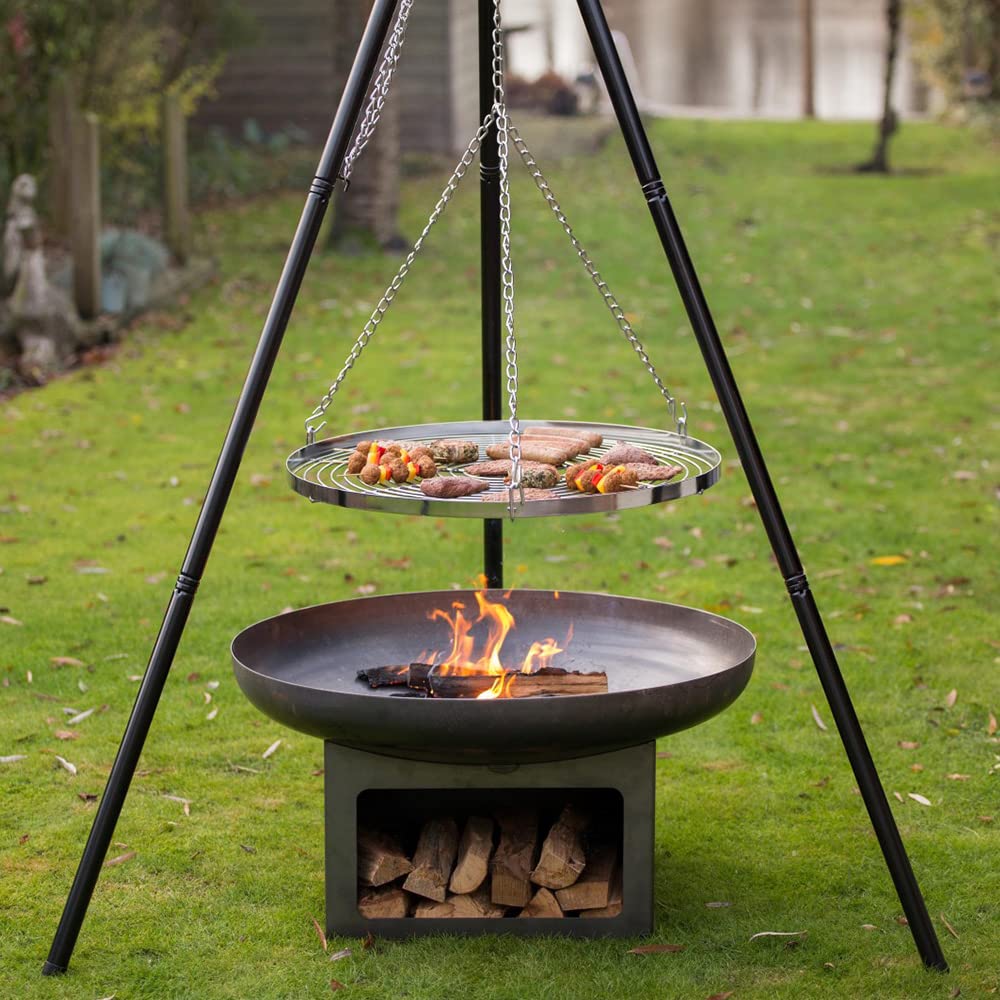 RedFire 81024 Juva braciere in Metallo, Nero, 80 cm