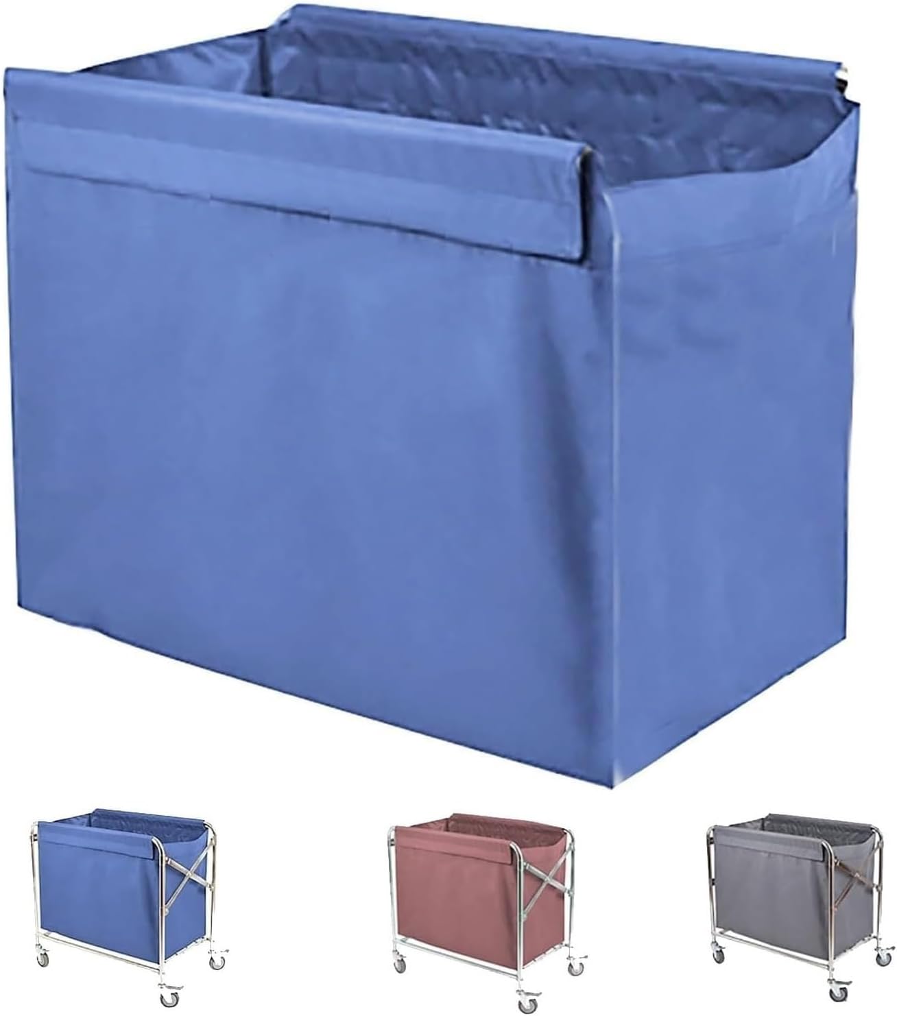 Large Capacity Commercial Laundry Cart with Removable Oxford Cloth Liner Bag, Folding Basket Trolley Replacement Bag(Trolley not Included)