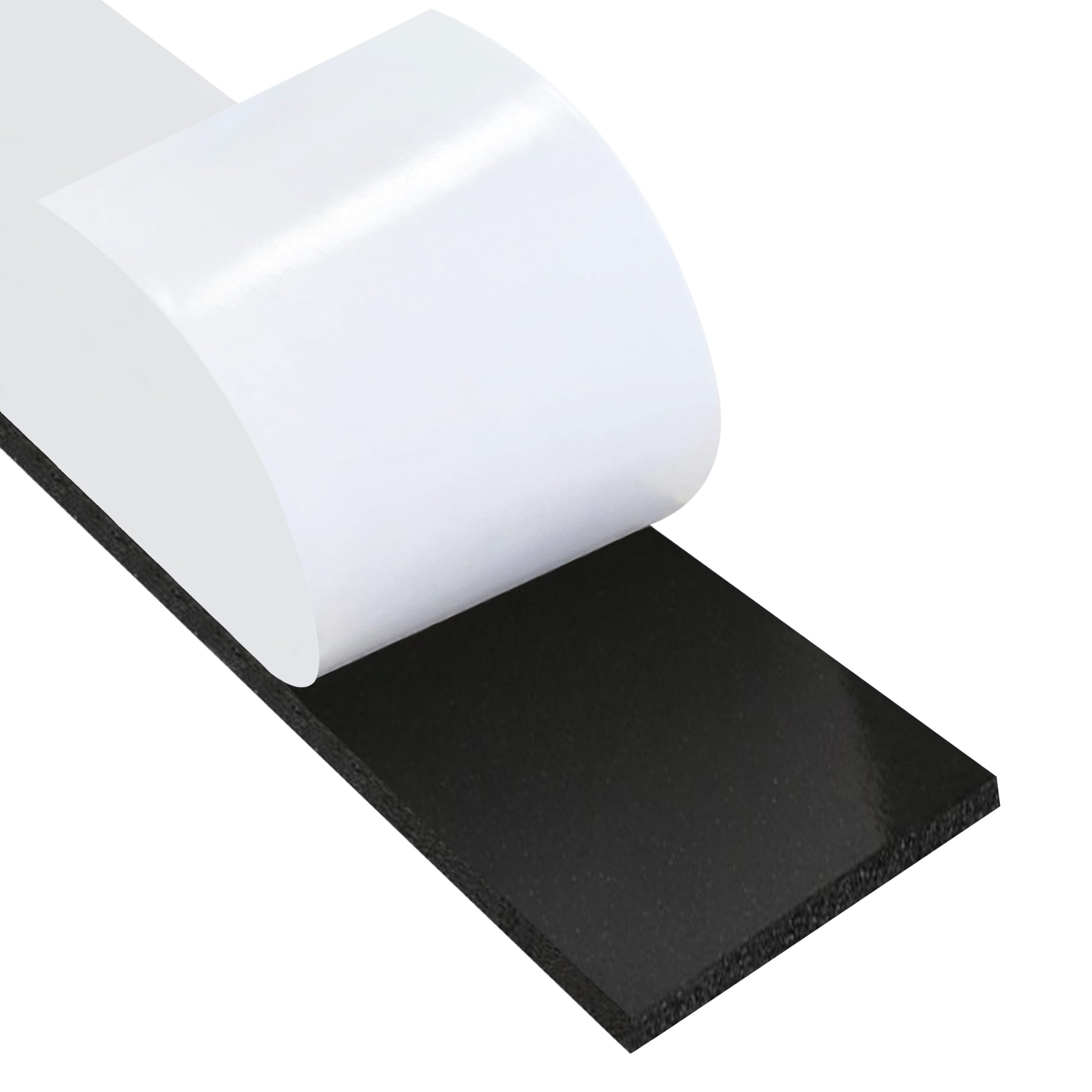 KLEBESHOP24 doppelseitiges Montageklebeband schwarz, 100 mm x 66 m