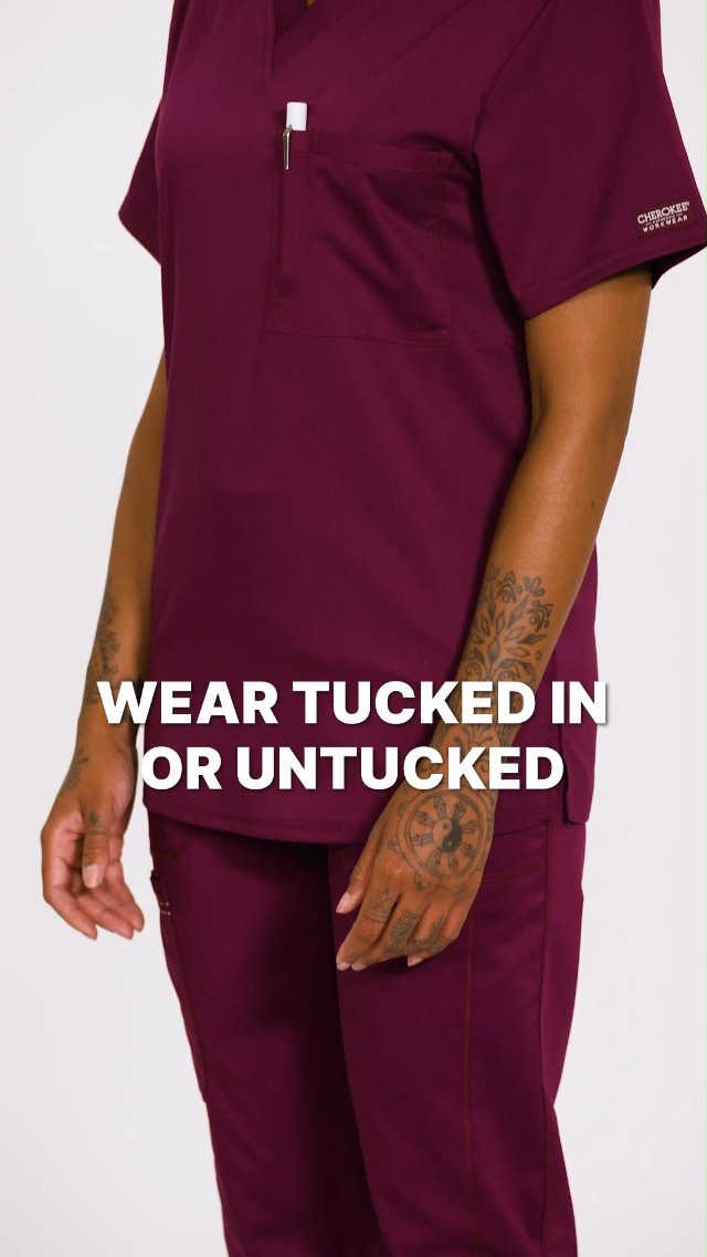 Amazon.com: Cherokee Scrub Top for Women & Men, V-Neck