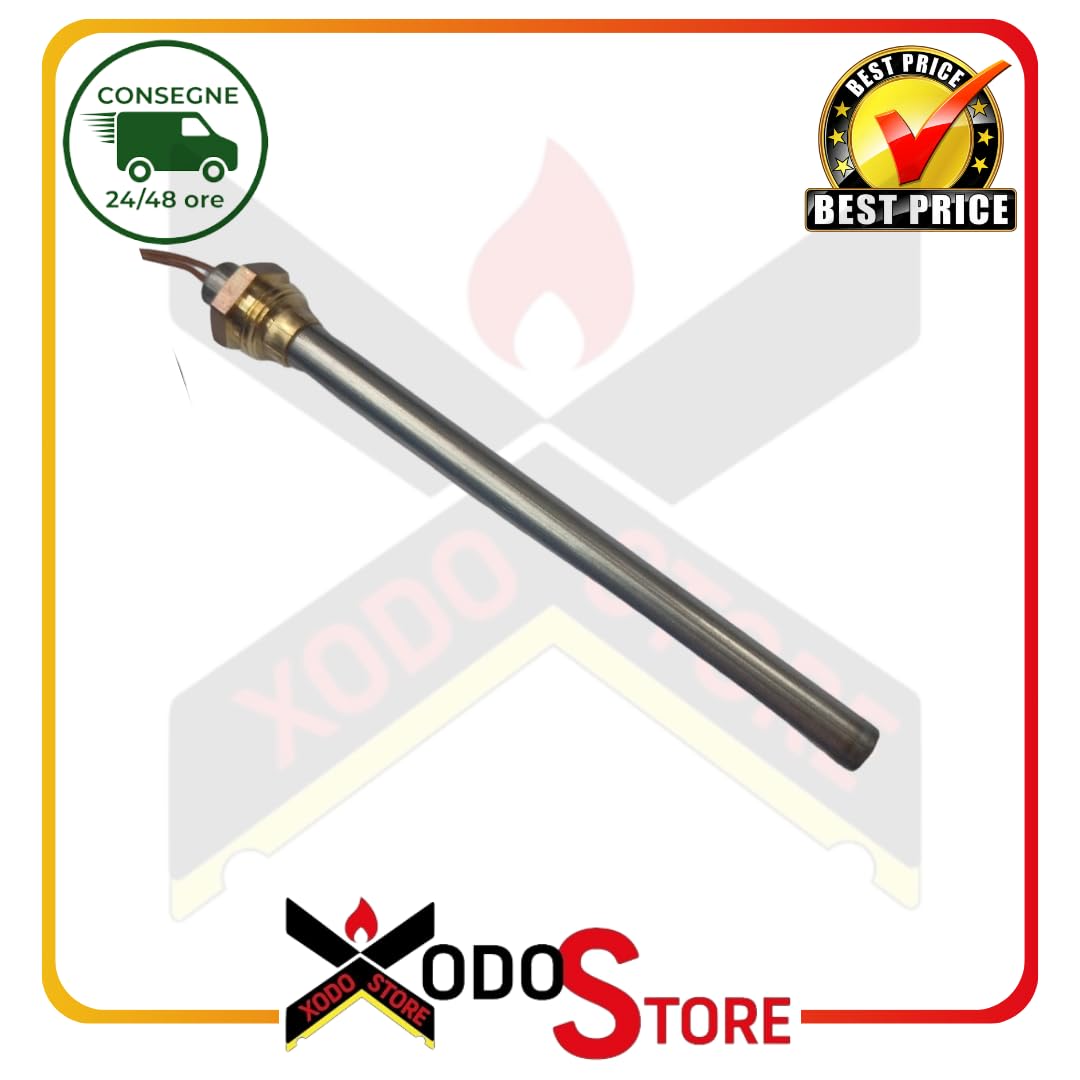 F.lli Xodo KARMEK ONE Resistenza accensione stufe pellet 300W Lung 140 150 d. 9,9 mm MCZ RED