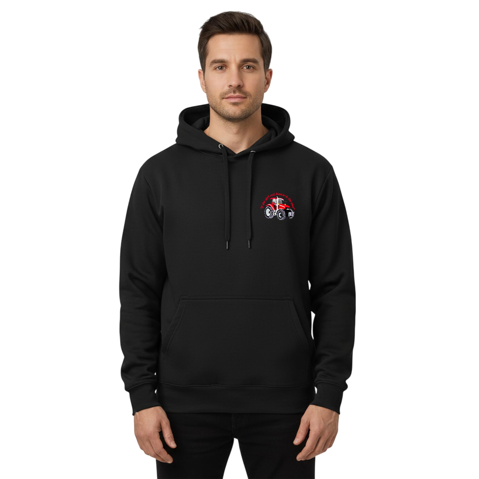 G5 APPAREL Adults Tractor Logo Embroidered Hoodie Farming Agricultural Rural Life Pullover