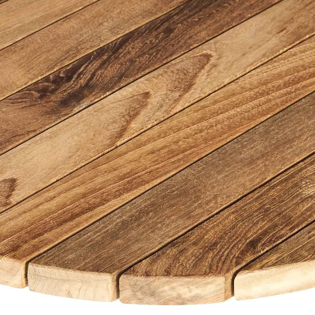 OUTLIV. Gartentisch Atlanta Rund Aus Recyceltem Teakholz – Wetterfest, Für 6 Personen, 150x150x77 Cm