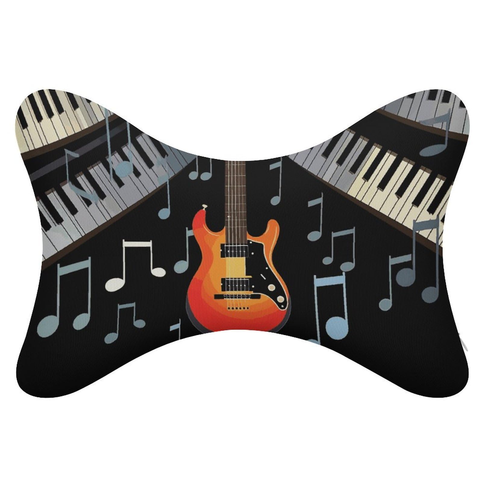 JTREHY - Dog Bone Shaped Car Neck Pillow Back Headrest Chiropractor Adjustable Strap Sofa Rest Chair for Car Seat