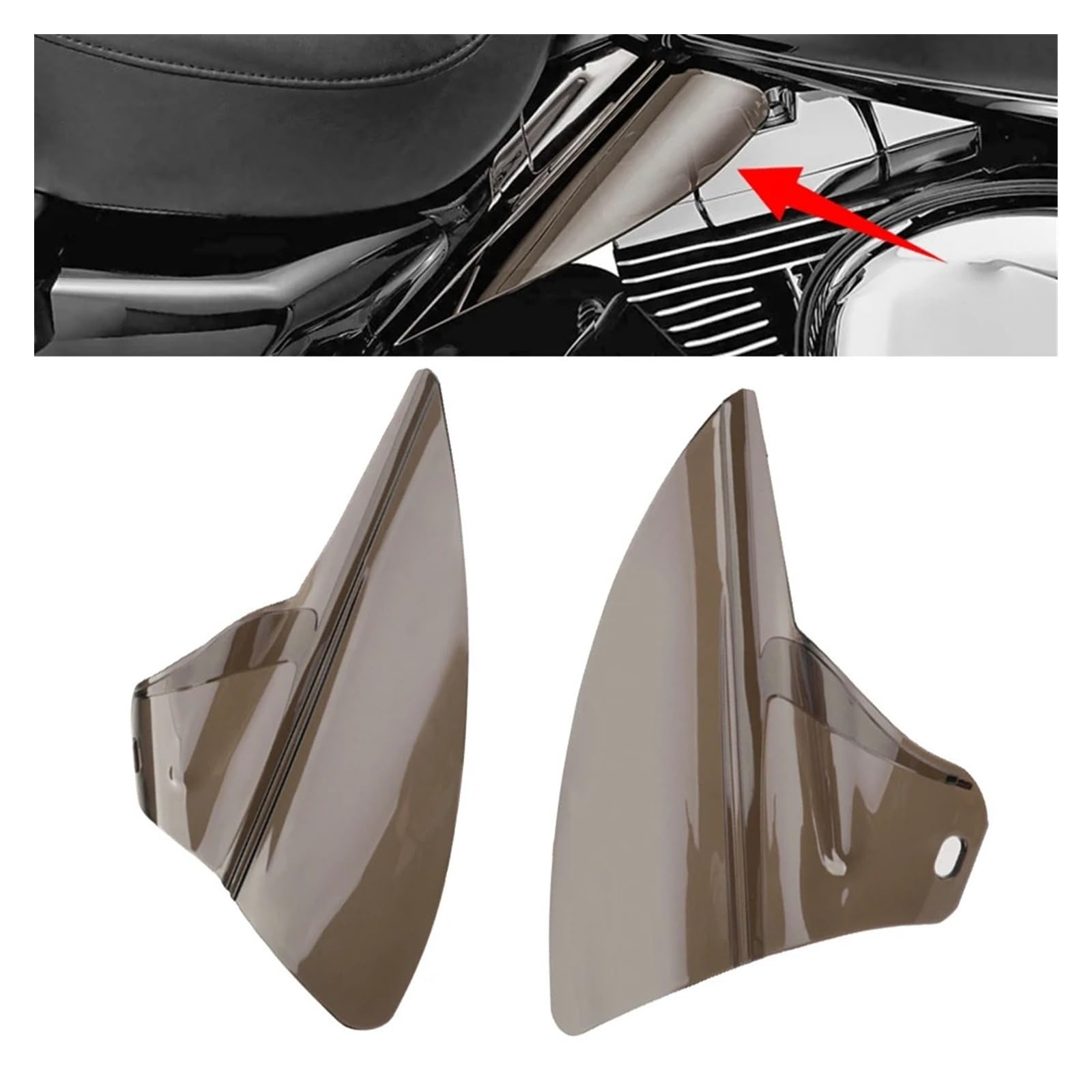 coperchio scudo termico moto Deflettore Termico Per Sella Per Moto Tawny Per Electra Glide Per Road Kings Street Trikes 09-19 Moto Antiscottatura