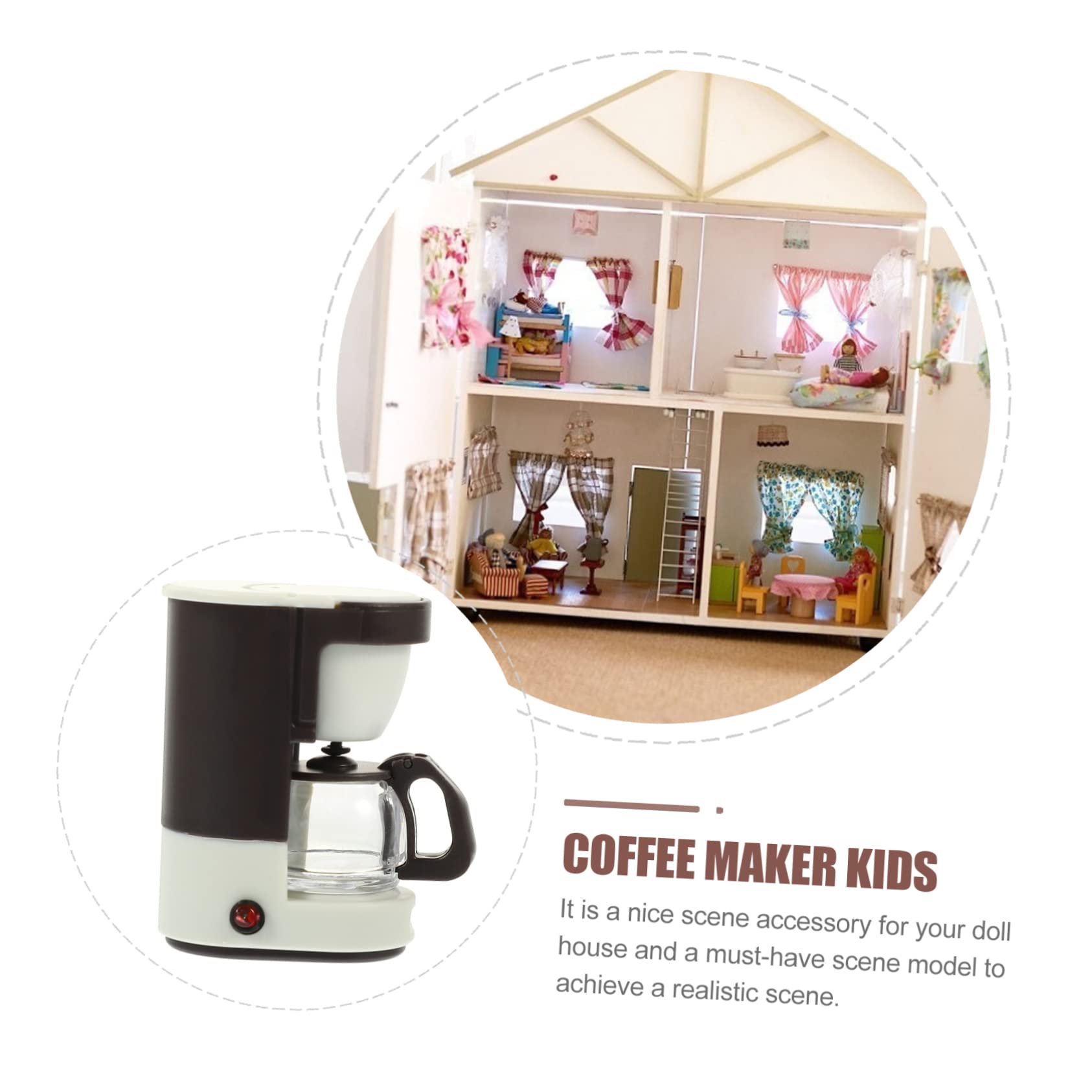 Amazon | OUNONA ミニチュアコーヒーメーカー 幼児用コーヒーメーカー
