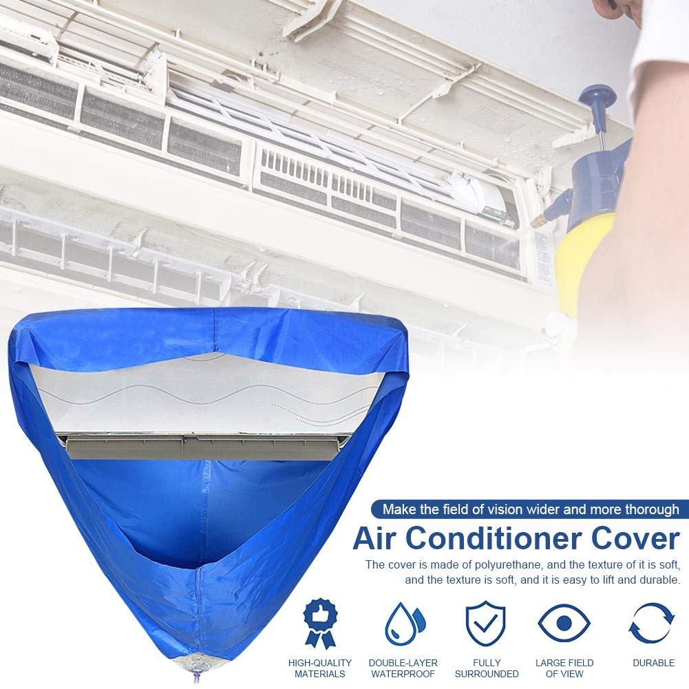 Sacchetto Di Lavaggio Per Pulizia Del Condizionatore D'aria, Coperchio A Parete Con Bocchettone Di Drenaggio E Tubo Per L'acqua Impermeabile Antipolvere