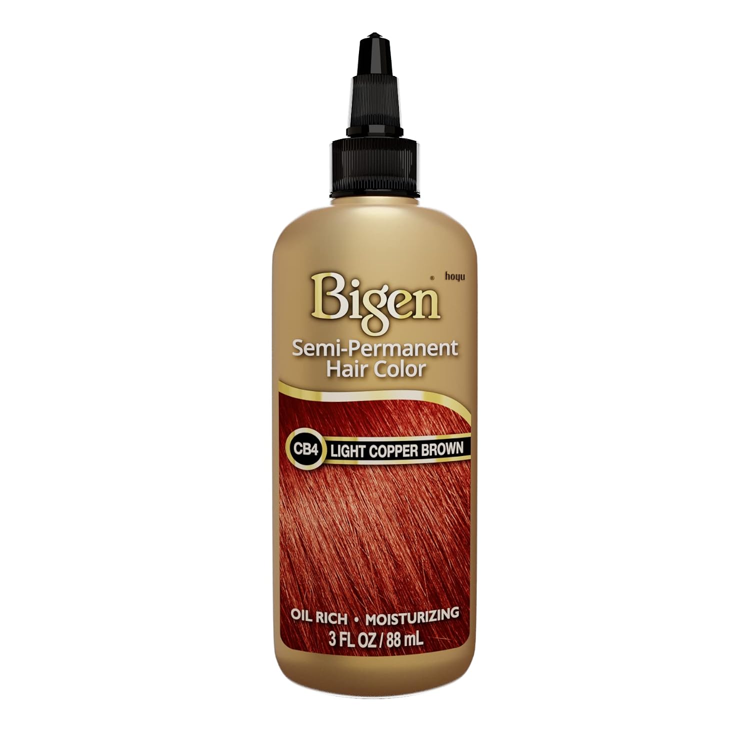 CB4 light Copper Brown Bigen Semi Permanent Hair Color (3 Pack)