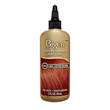 CB4 light Copper Brown Bigen Semi Permanent Hair Color (3 Pack)