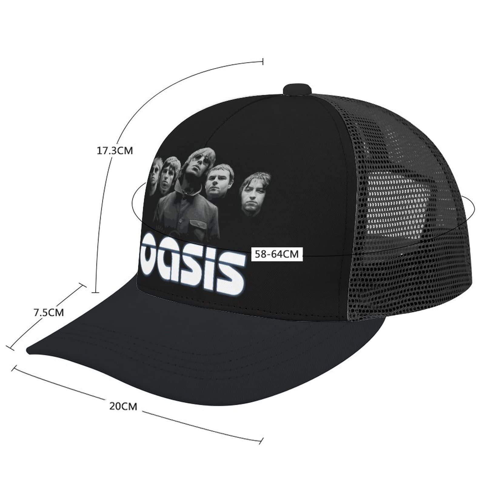 Oasis CAP オアシス バンドキャップ 刺繍ロゴ ブラック Oasis CAP オアシス バンドキャップ 刺繍ロゴ ブラック