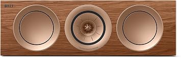 KEF R2 Meta Compact 3 Way Center Channel Speaker (Walnut)