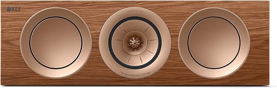 KEF R2 Meta Compact 3 Way Center Channel Speaker (Walnut)