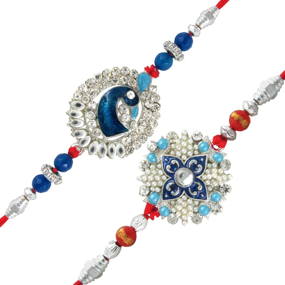 MahiCombo Of Fascinating Two Rakhis With Pearls For Men/Boy_ Co1104267R