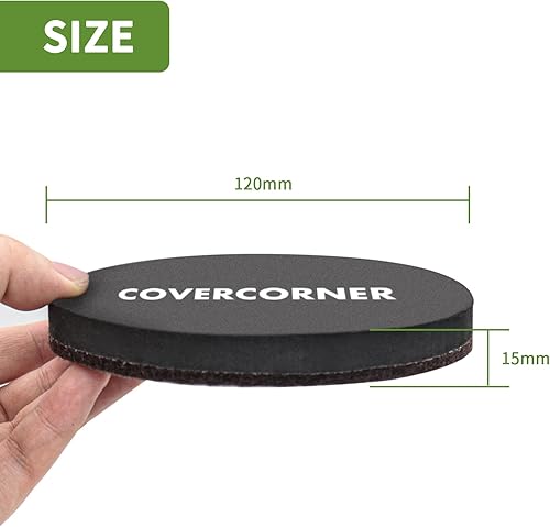 Miniatura 2 de Deslizadores de muebles para pisos de madera dura, 8 unidades, deslizadores de 4 34 pulgadas para mover muebles, almohadillas de fieltro para pisos