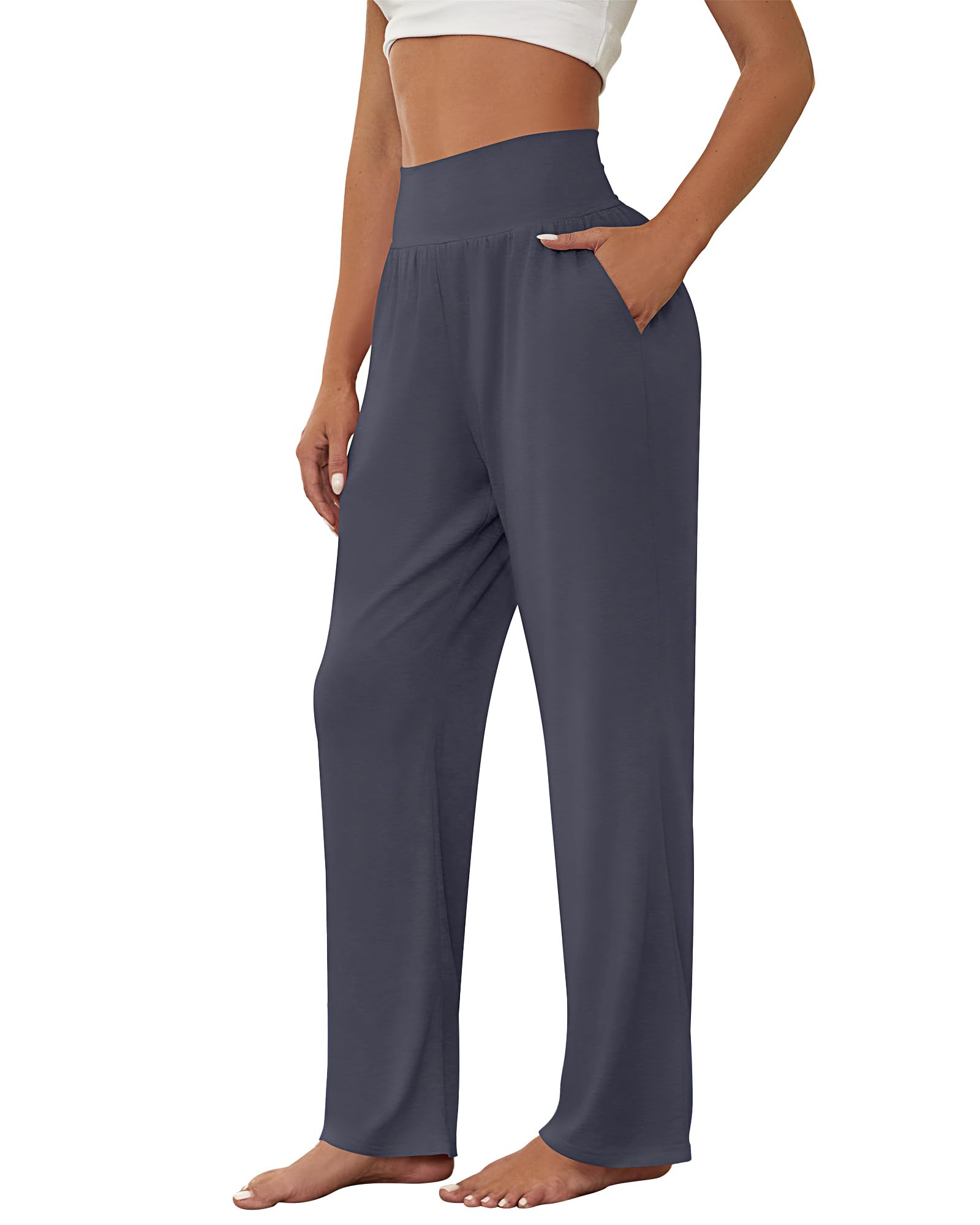 Neer 3 Pack Womens Lounge Pants Wide Leg Yoga Chile - View #8