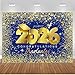 Mocsicka 7x5ft Class of 2026 Backdrop-Royal Blue Graduation Gold Congrats Grad Party Backdrops, Graduate Party Decorations Photography Studio