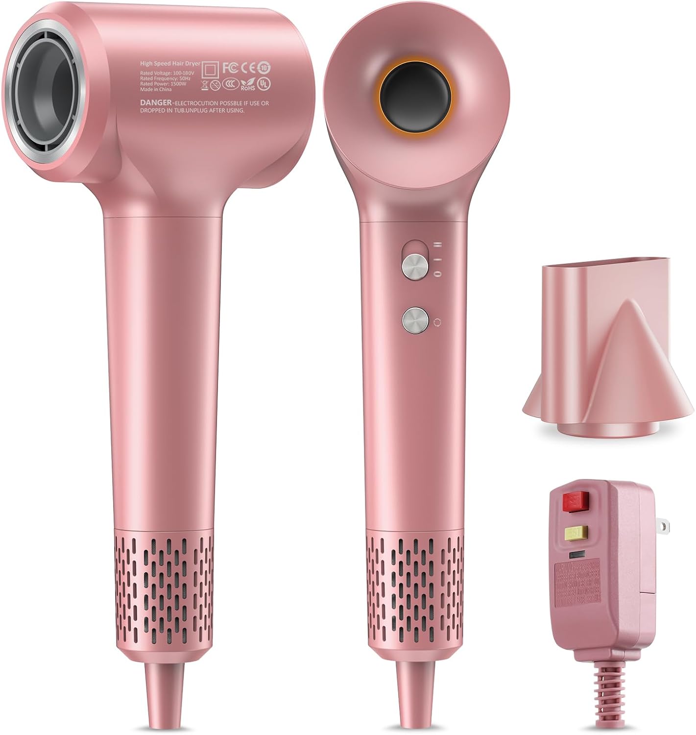 Hair Dryer, Ionic Blow Dryer, 1500W High-Speed Jordan Ubuy