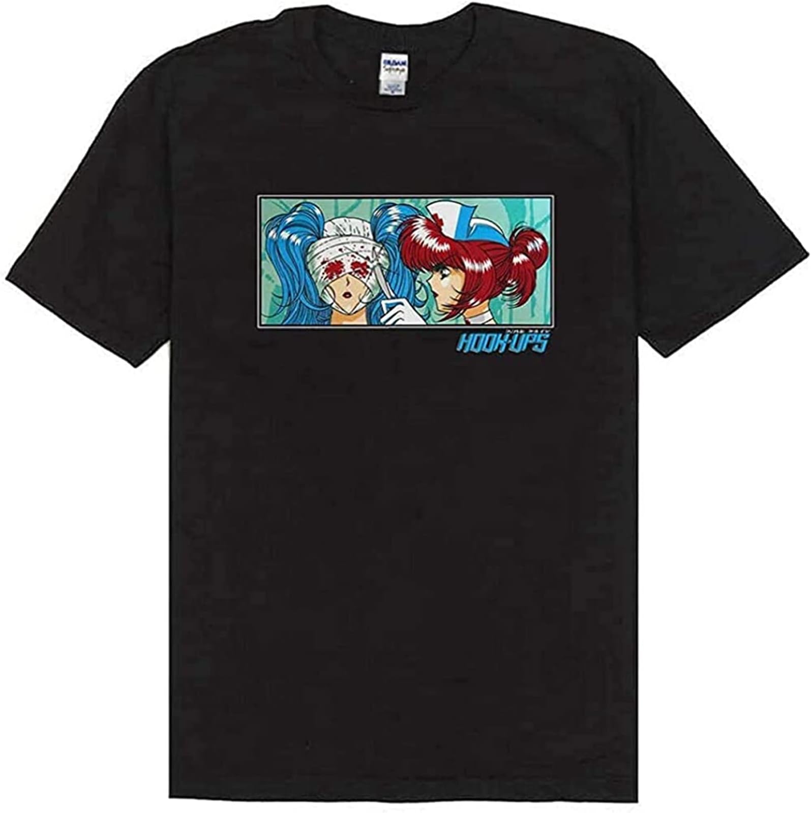 Você Hook-Ups Skateboard Nurses Patients Tshirt Black Short Sleeve