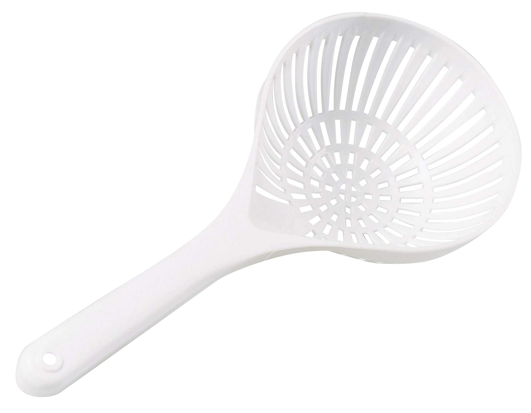 Scolapasta In Plastica Bianco - Diametro 18 Cm, Con Manico, Per Alimenti - Foto 8