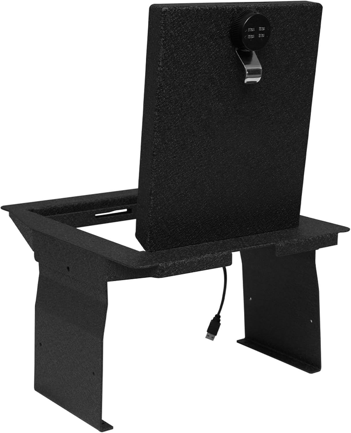 Center Console Safe Vault - KEREN Console Gun Safe Box Compatible with Ford F150 2015-2020, 4-Digit Combination Lock