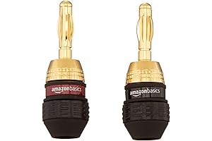 Amazon Basics Banana Plugs for Speaker Wire