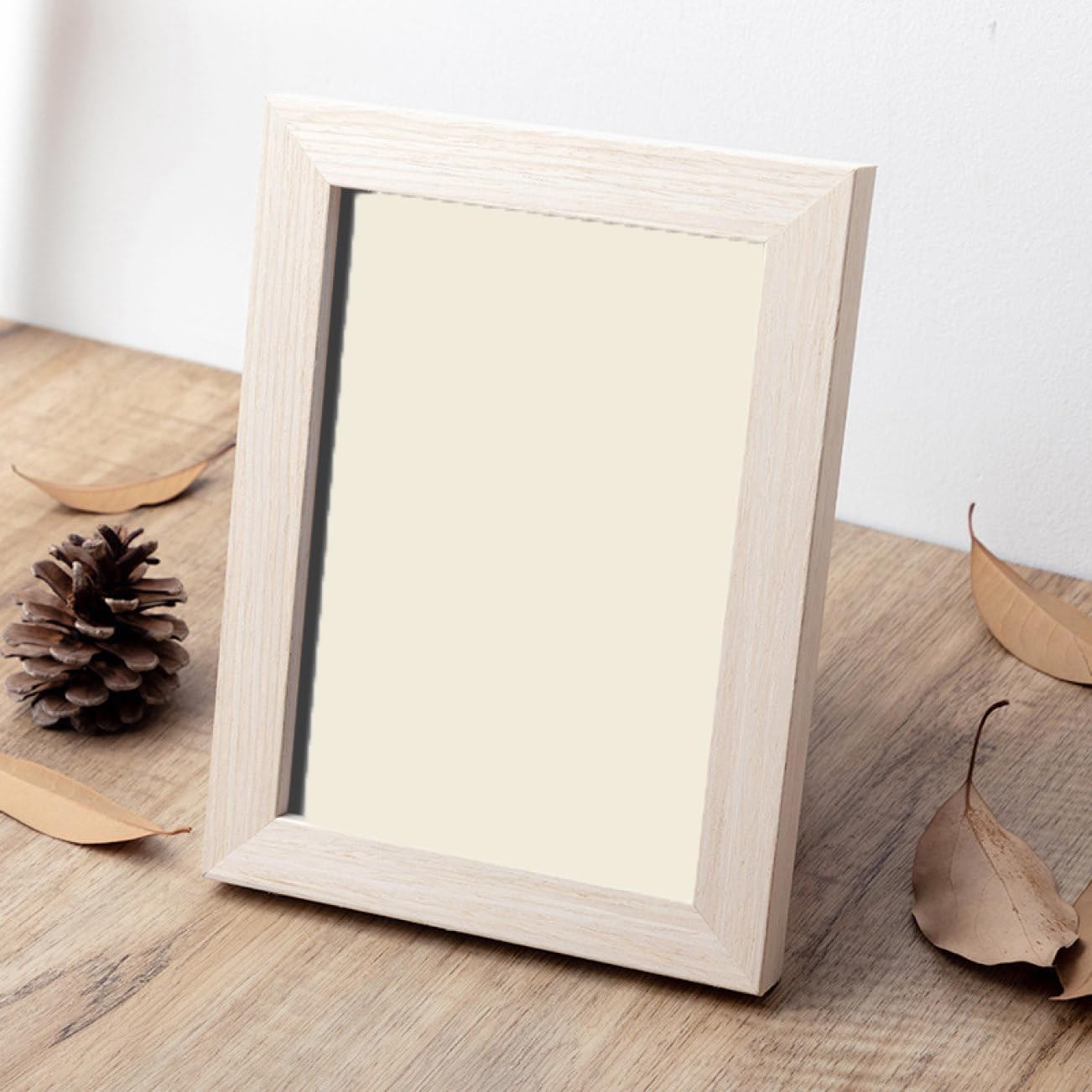 [ＶＡＮＤＲＯＵＰ] 木目調フレーム ナチュラルフレーム インテリア 家族写真 居間用 15.2*20.3cm 樹脂製フォトフレーム