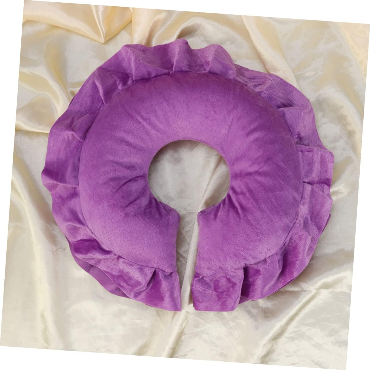 Face Massage Pillow Cotton Spa Cushion with Breathable Design for Comfort and Relaxation Beauty Salons Purple
