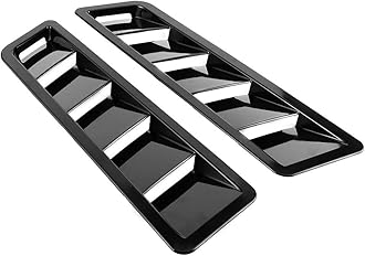 Car Hood Vent louvers Cold Air Flow Intake, Air Vent Cover, Bonnet Cooling Trim Black Air Intake Panel Cover Car Exterior Trim for Auto Repair Shop Hood Panel Trim