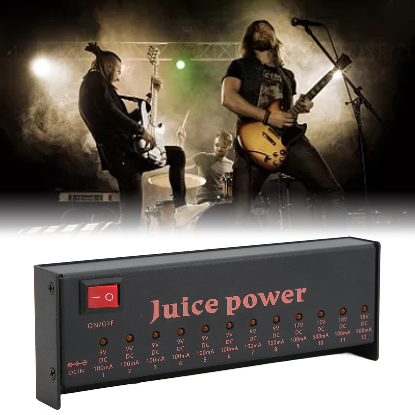 Amazon.co.jp: ギター エフェクター用電源 12出力 ペダル用電源 9V 12V